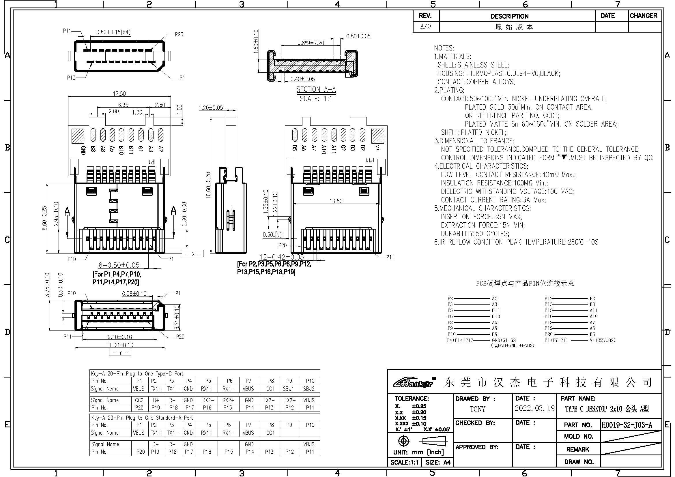 H0019-32-J03-A TYPE-C 3.2 20P A型公头带PCB板.jpg